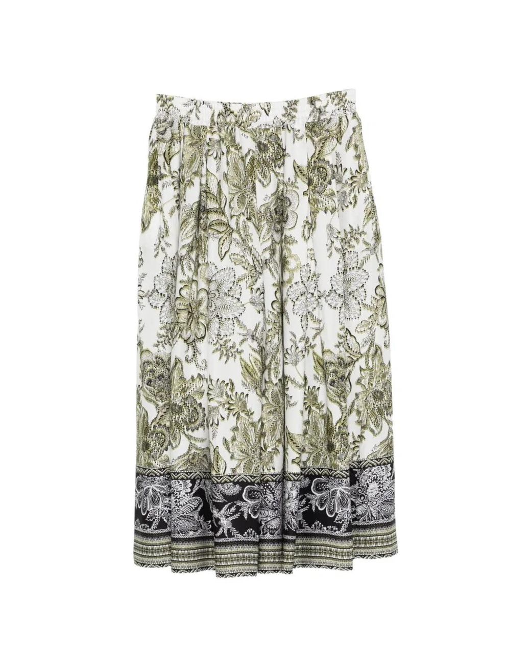 Fay White Viscose Skirt