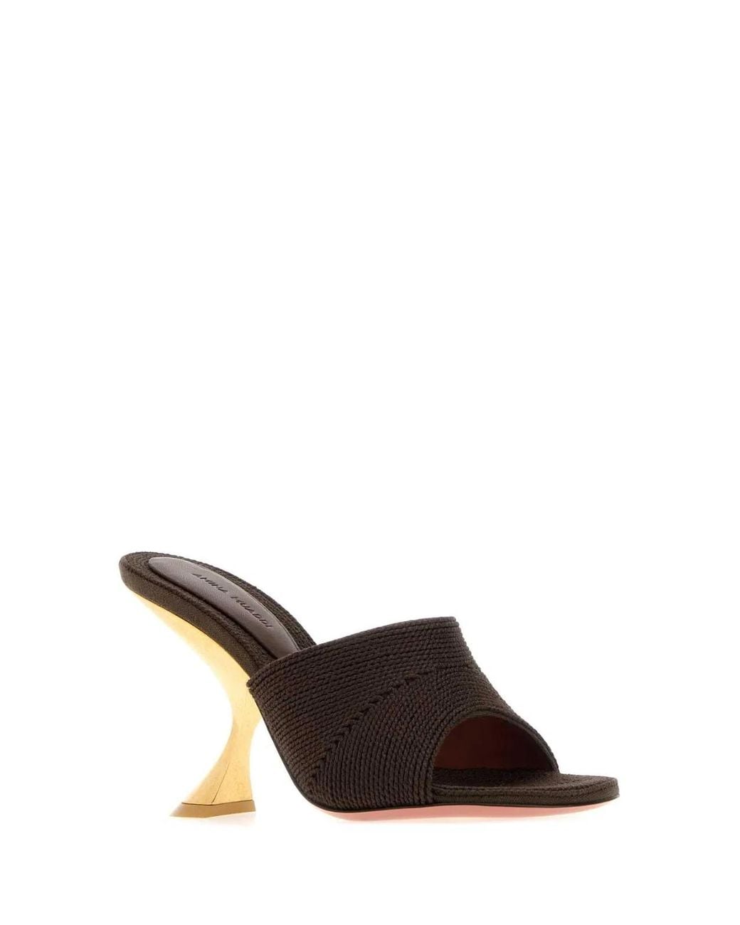 AMINA MUADDI Brown Taylor Woven Slipper 90