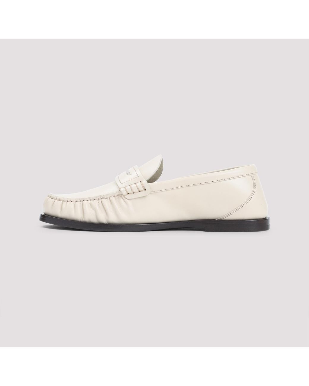 Saint Laurent White Loafers