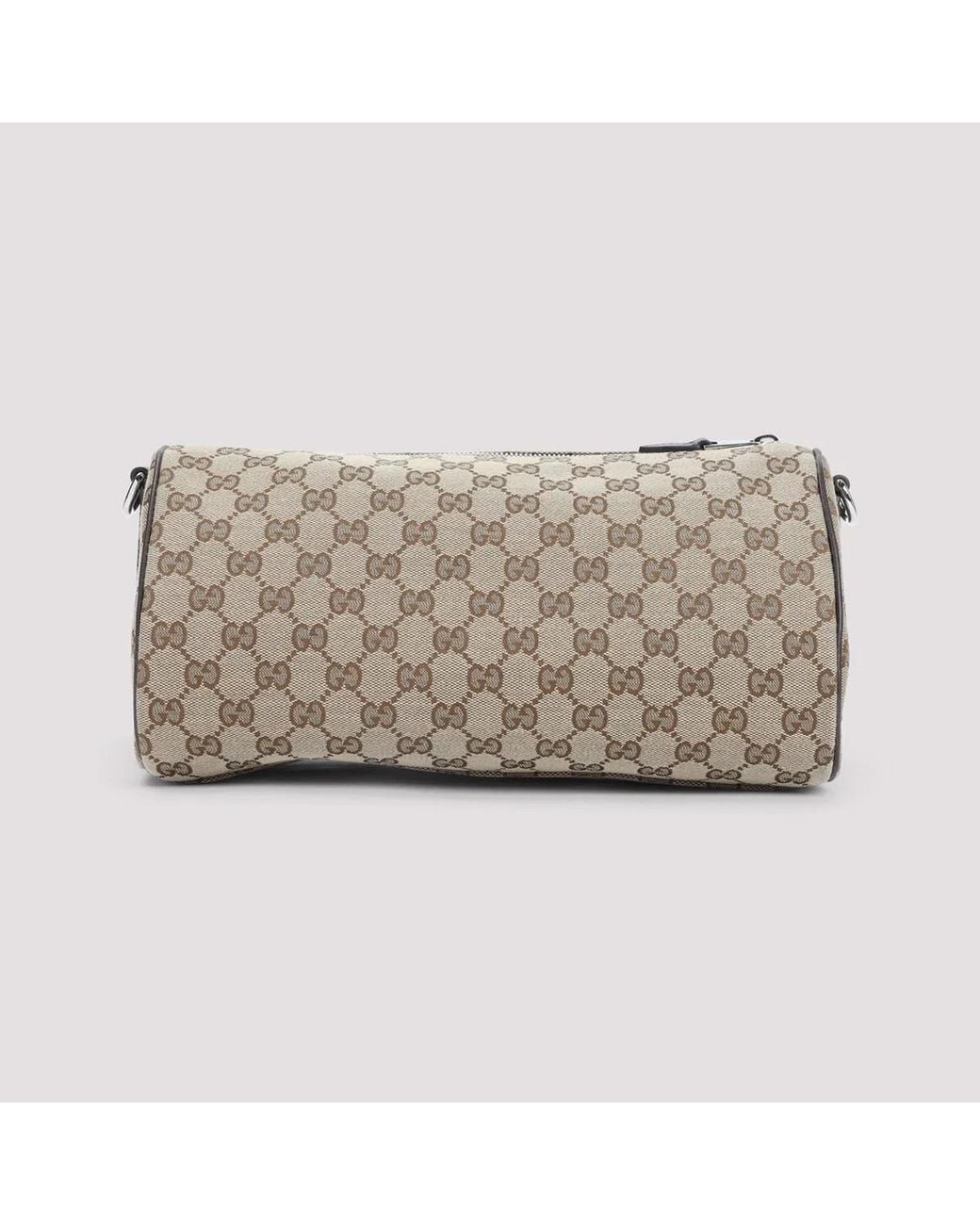 Gucci Natural Small Logo-Patterned Cylindrical Shoulder Bag for men