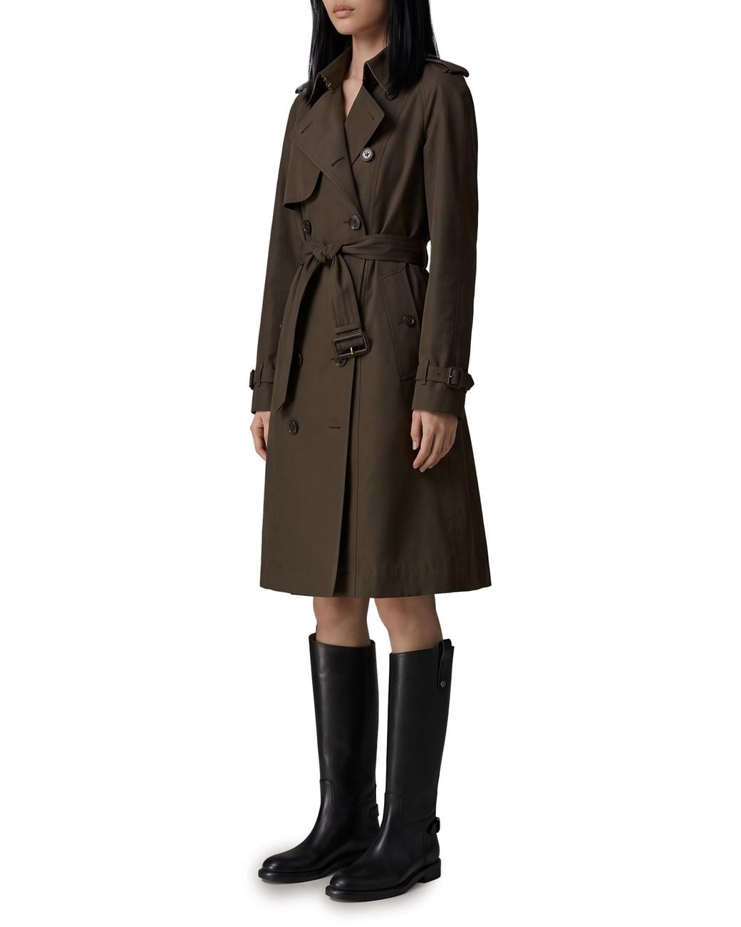 Burberry Black Pembury Cotton Gabardine Trench Coat
