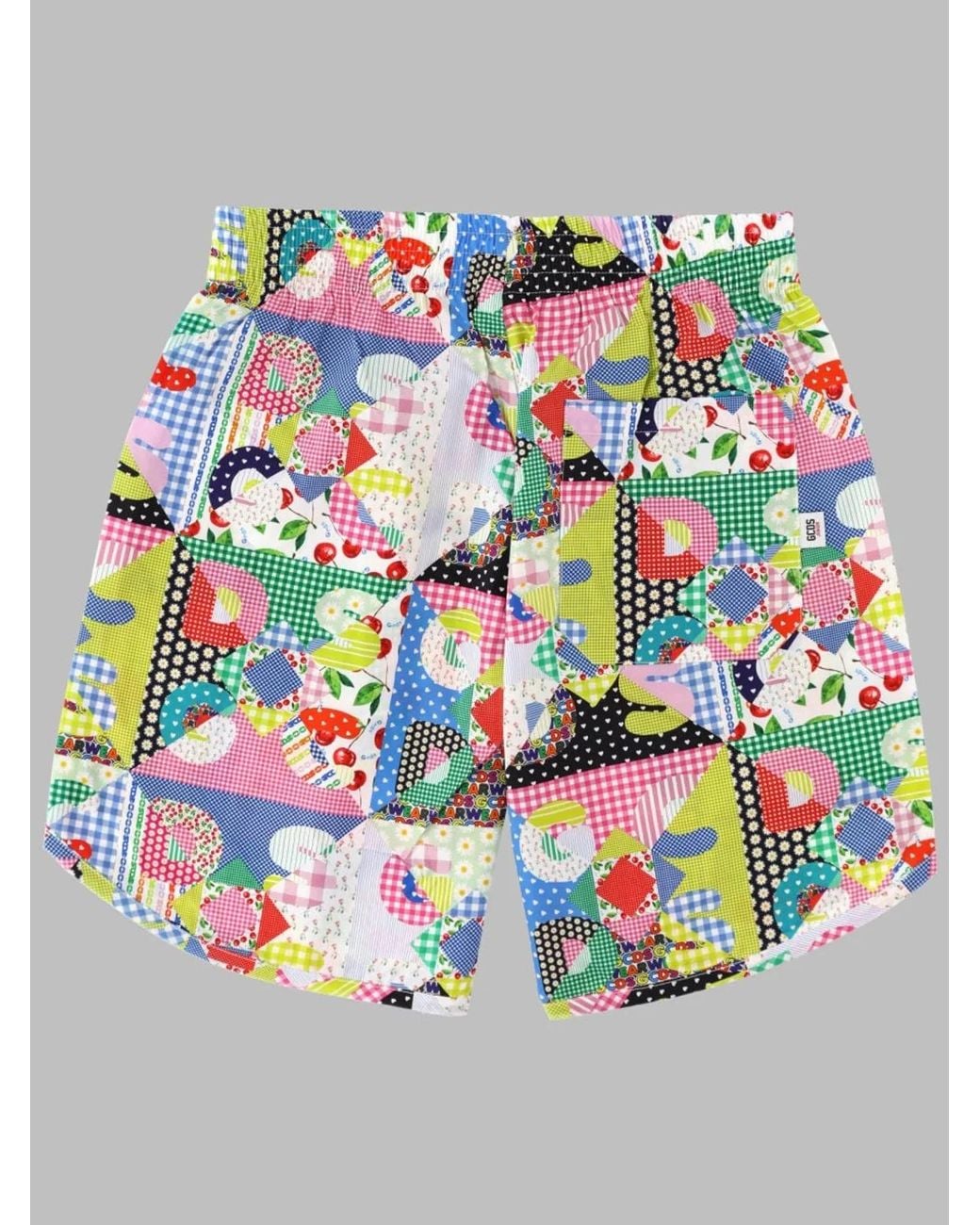Gcds Gray Teen Boys Graphic Shorts