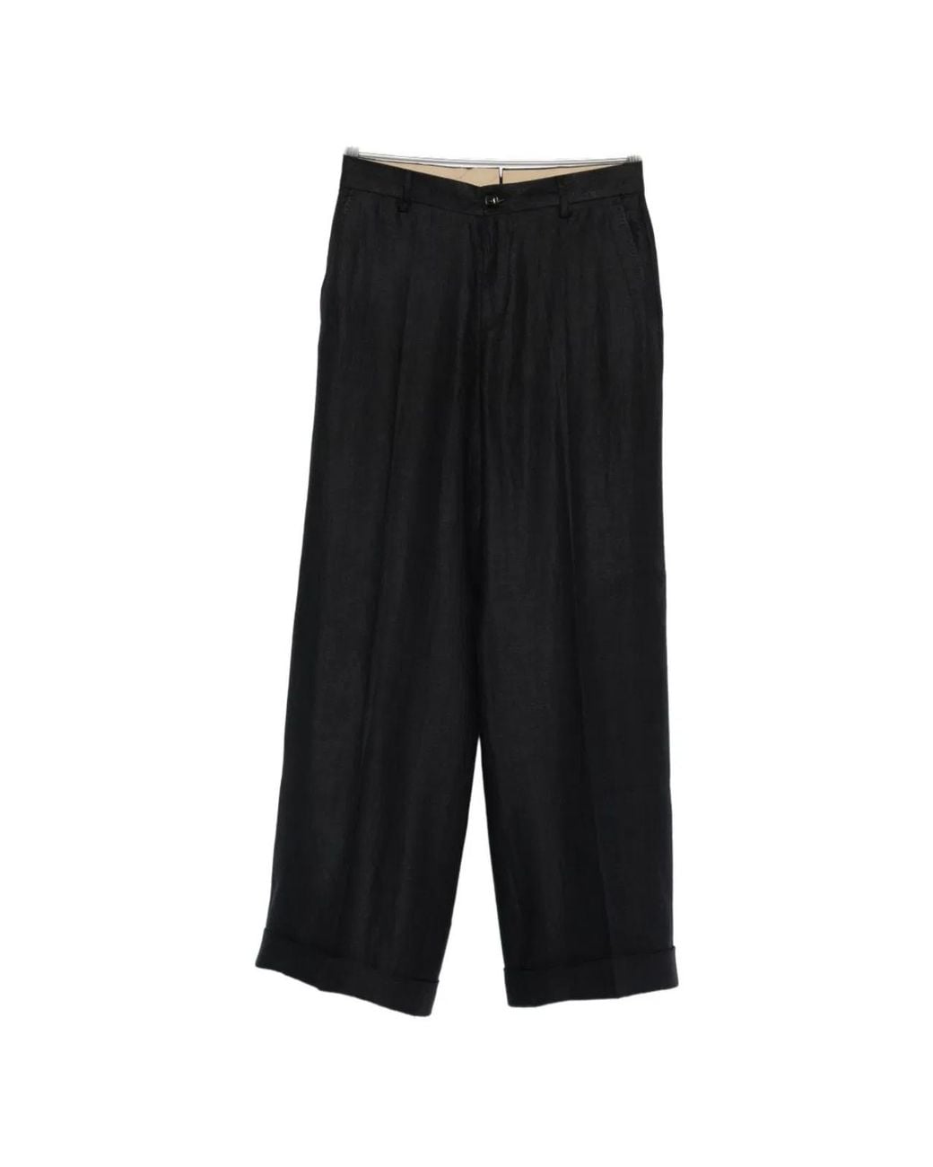 L.b.m. 1911 Black Linen Trousers