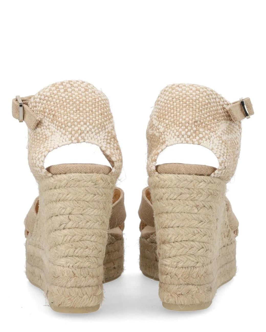Castaner Natural Woven Bruna Wedges