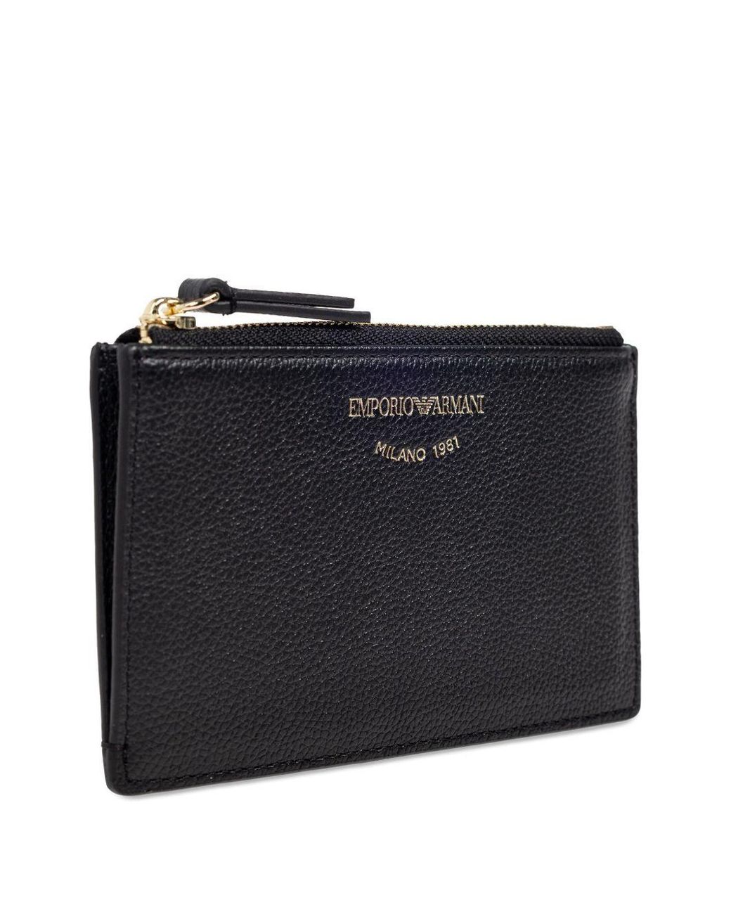 Emporio Armani Black Wallets Bovine Leather