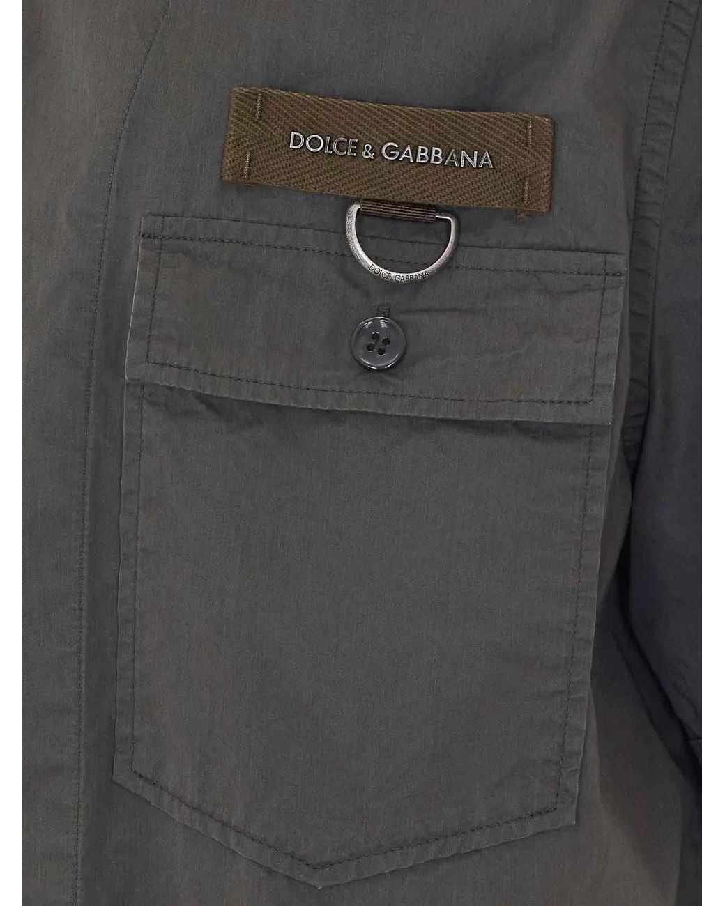 Dolce & Gabbana Gray Dolce & Gabbana Textile Fibre Shirt for men