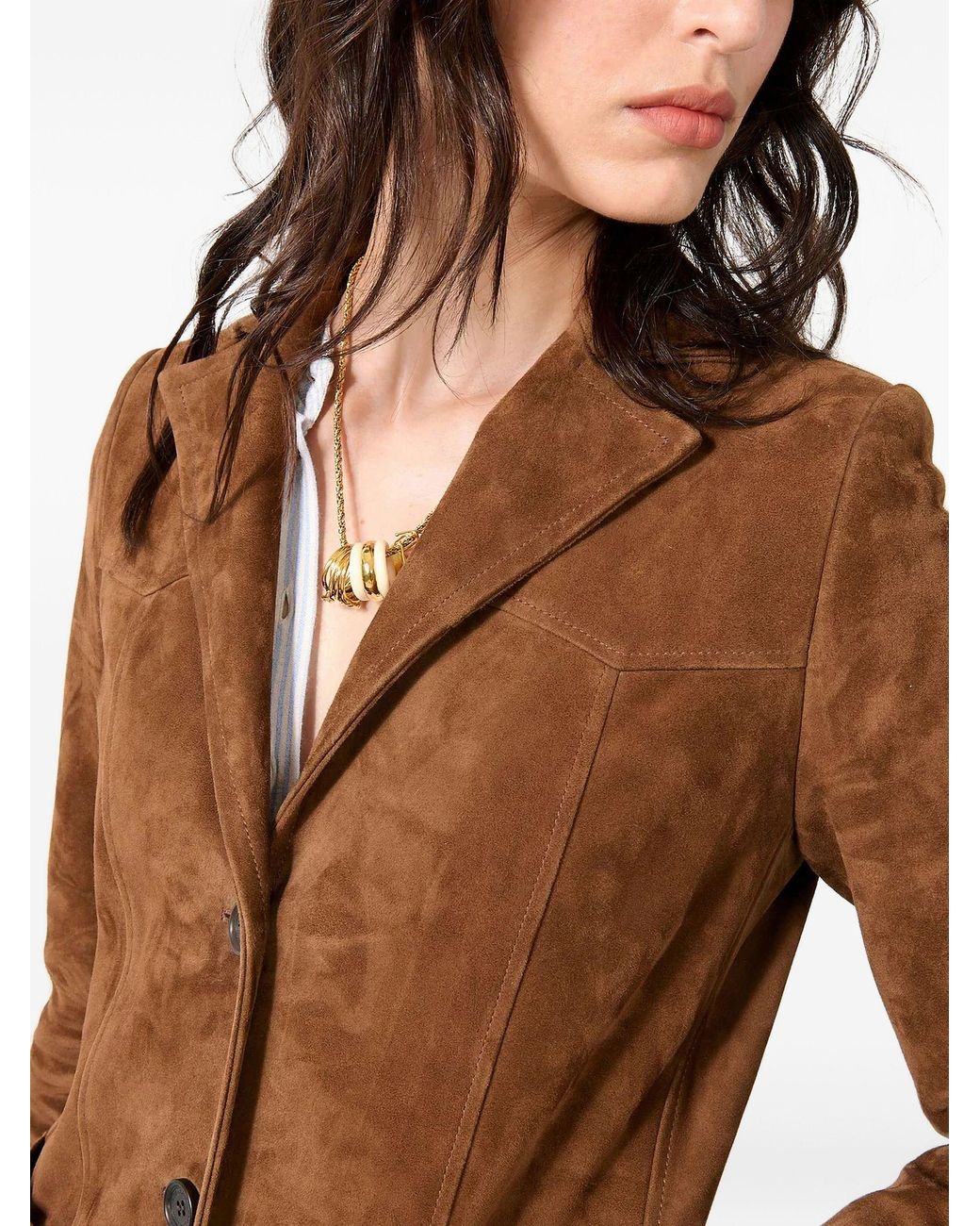 Barbara Bui White Lamb Leather Jacket
