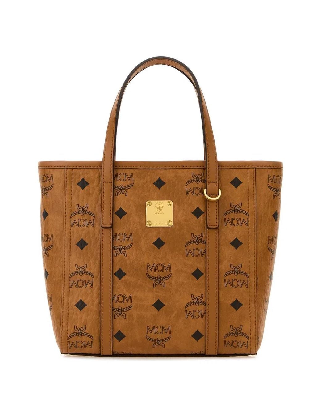 MCM Brown Toni Vi Shopper Bag Mni Co