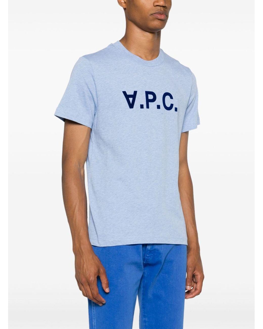 A.P.C. Blue Standard Big Vpc T-Shirt