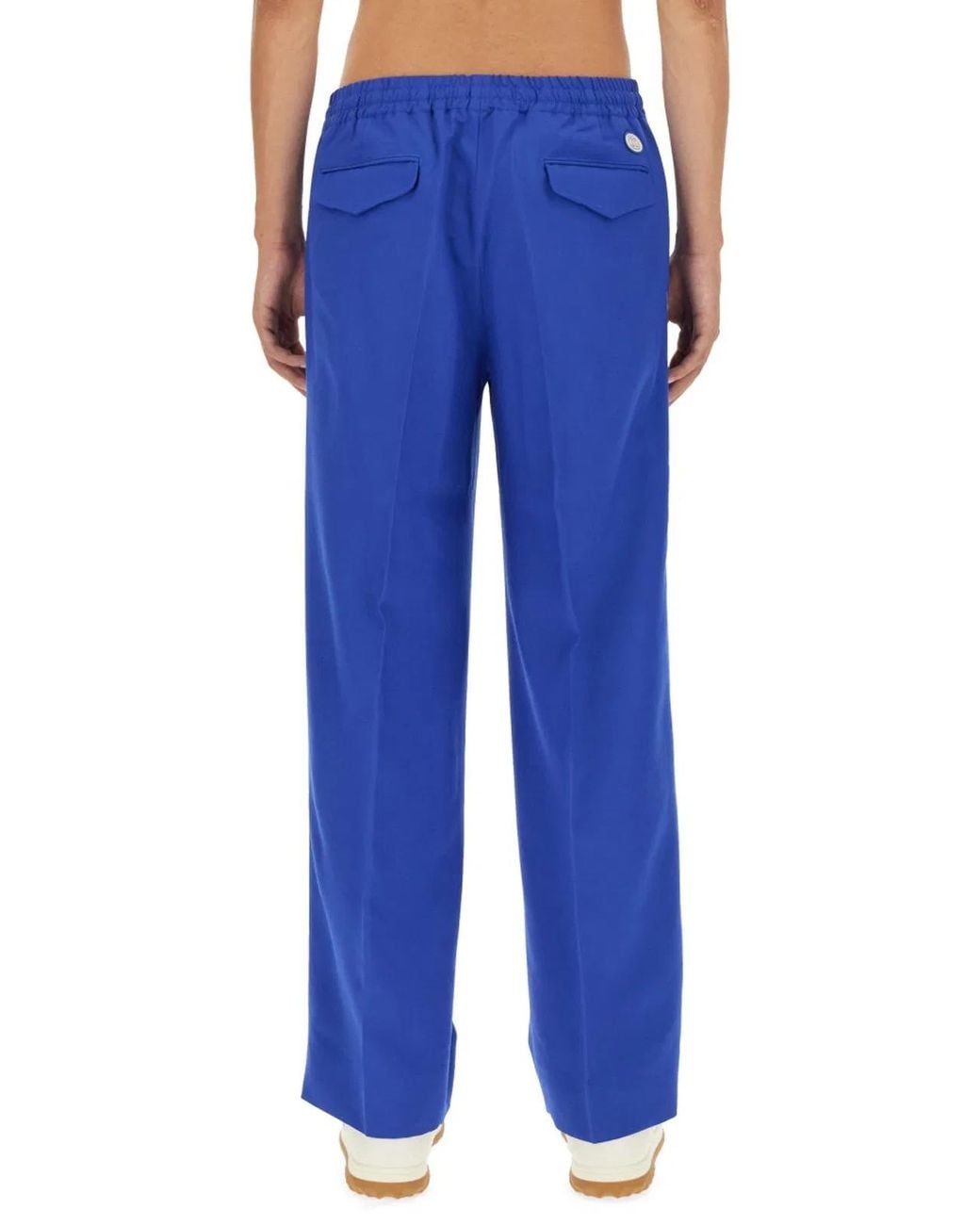 Gucci Blue Gg Crossover Pants for men