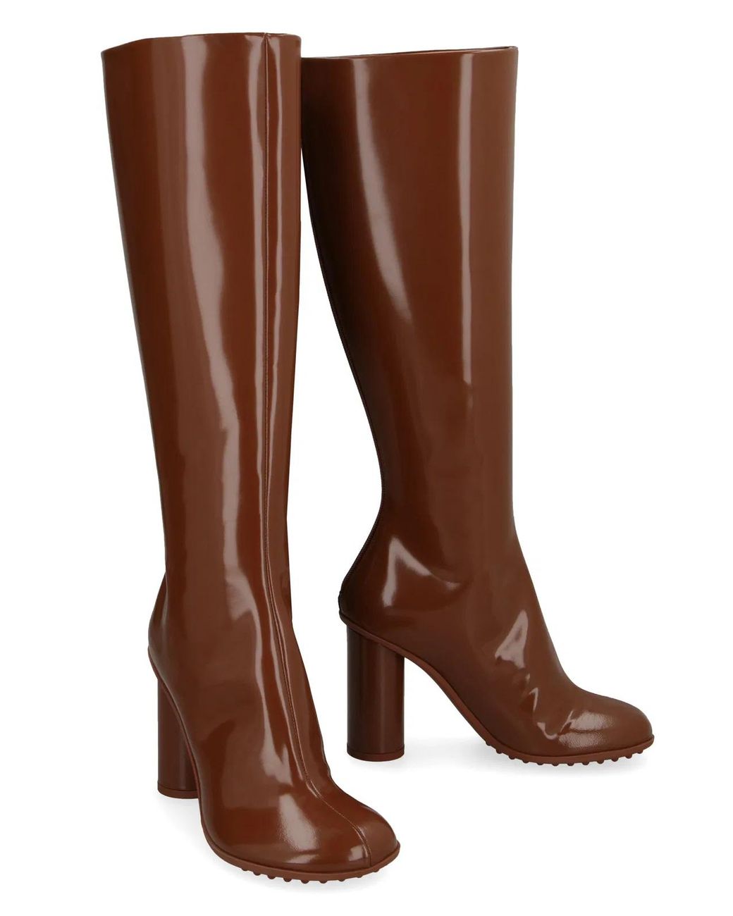 Bottega Veneta Brown Atomic Leather Boots