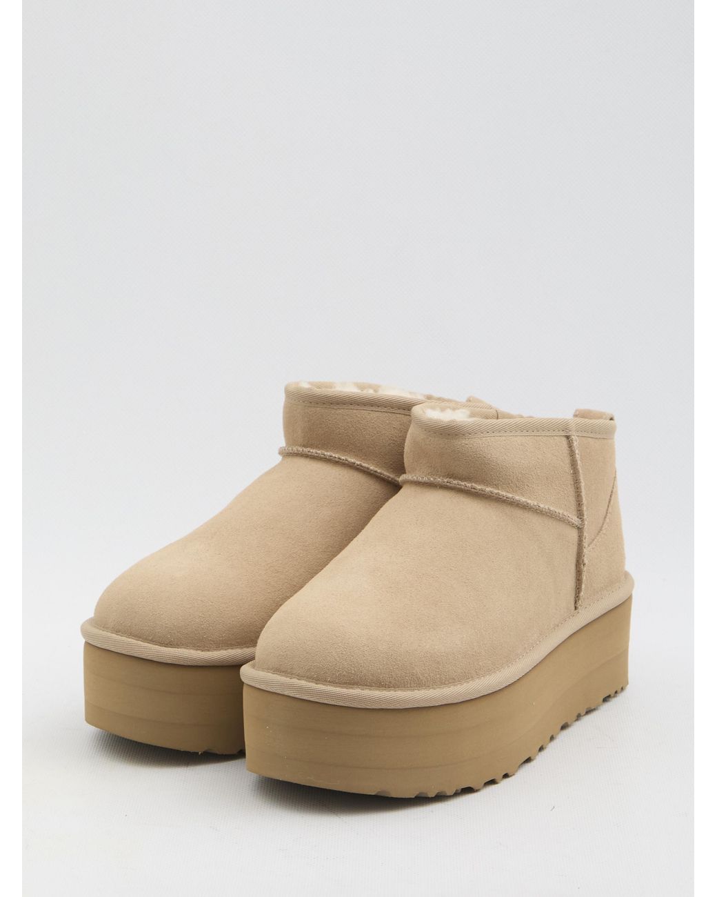Ugg Natural Classic Ultra Mini Platform Boots