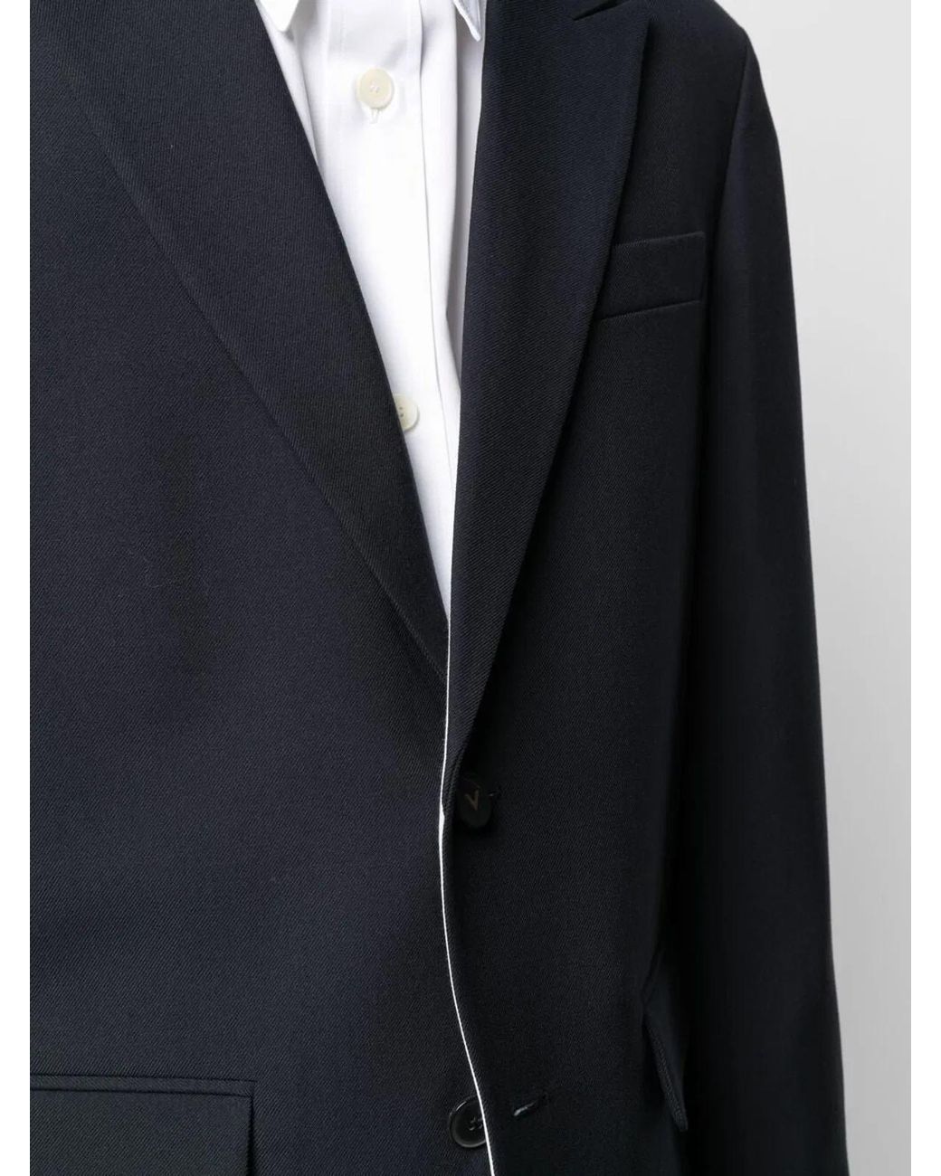 Valentino Blue Vlogo Buttons Blazer for men