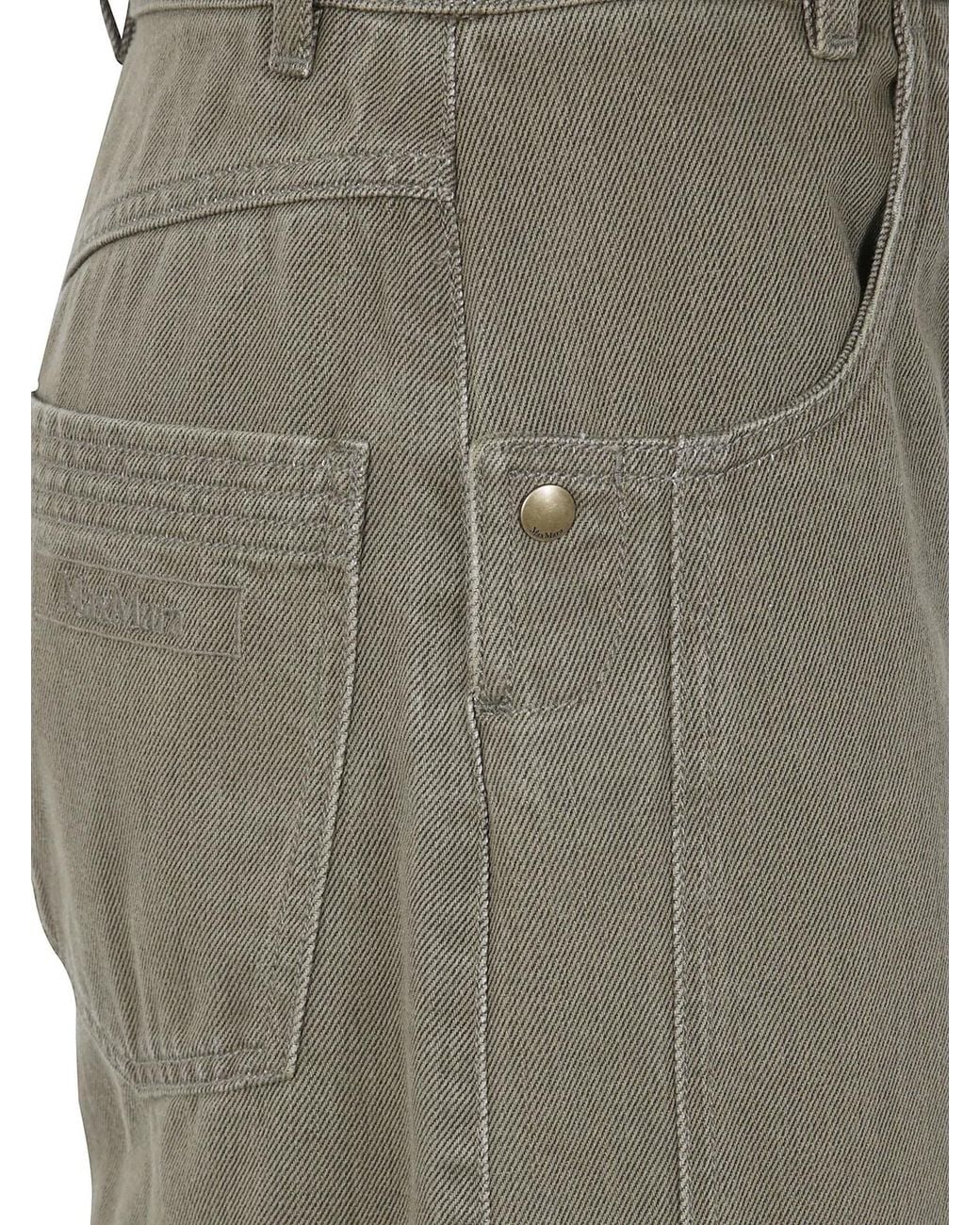 Max Mara Gray Mxmalamaro Denim Trousers