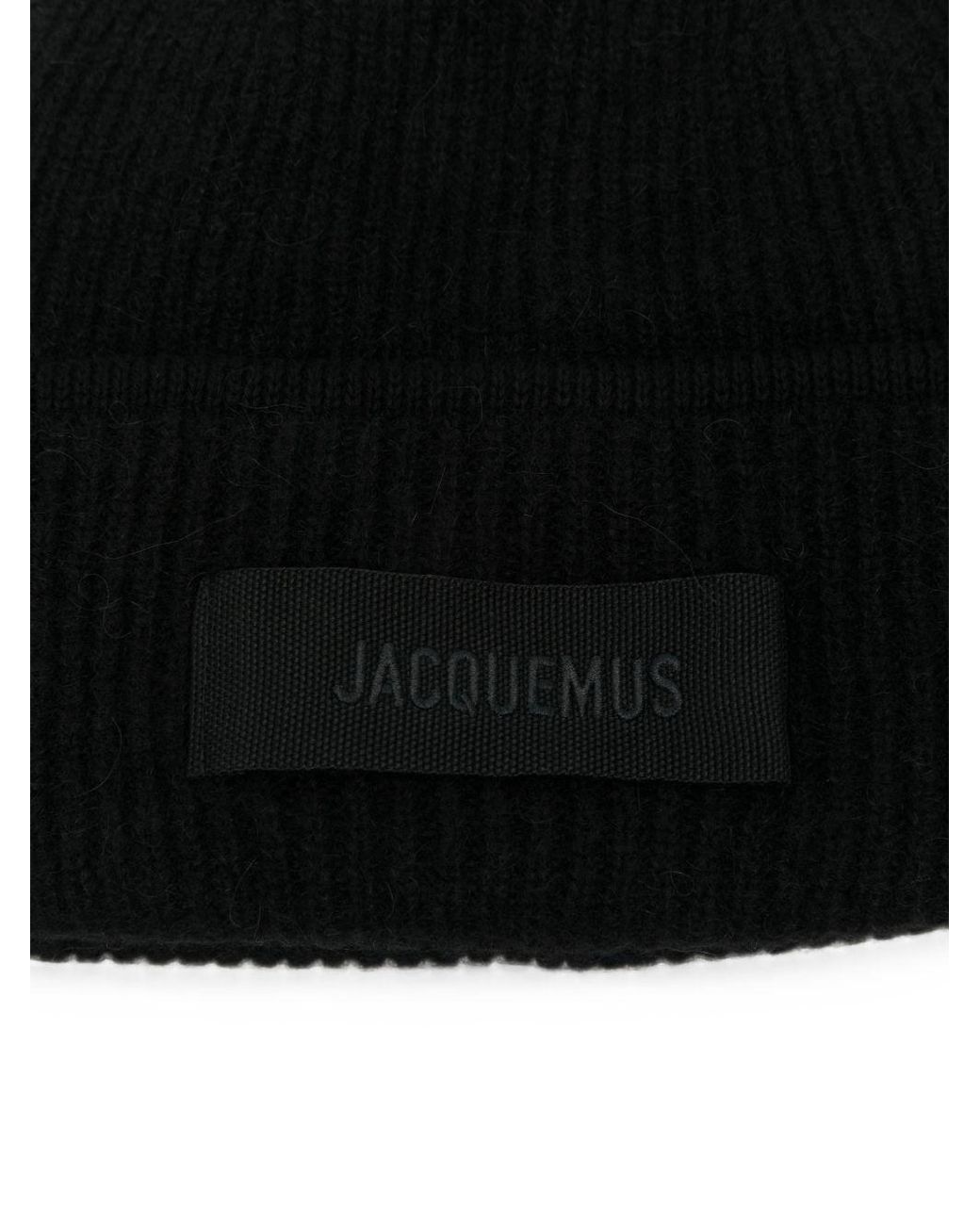 Jacquemus Black Le Bonnet Wool Beanie