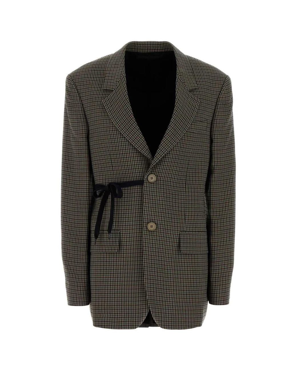 Balenciaga Black Embroidered Lyocell Blazer