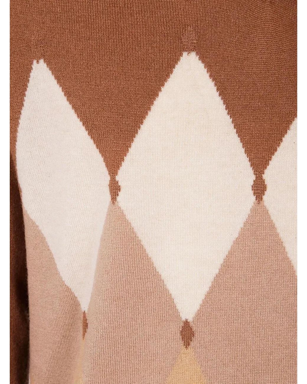 Ballantyne Brown V Neck Pullover for men