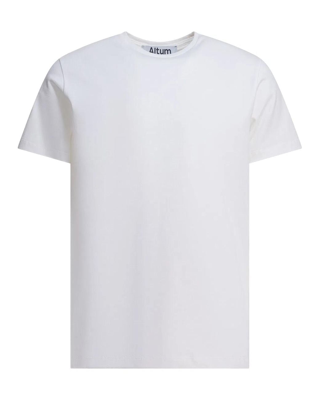 Altum White Cotton T-Shirt for men