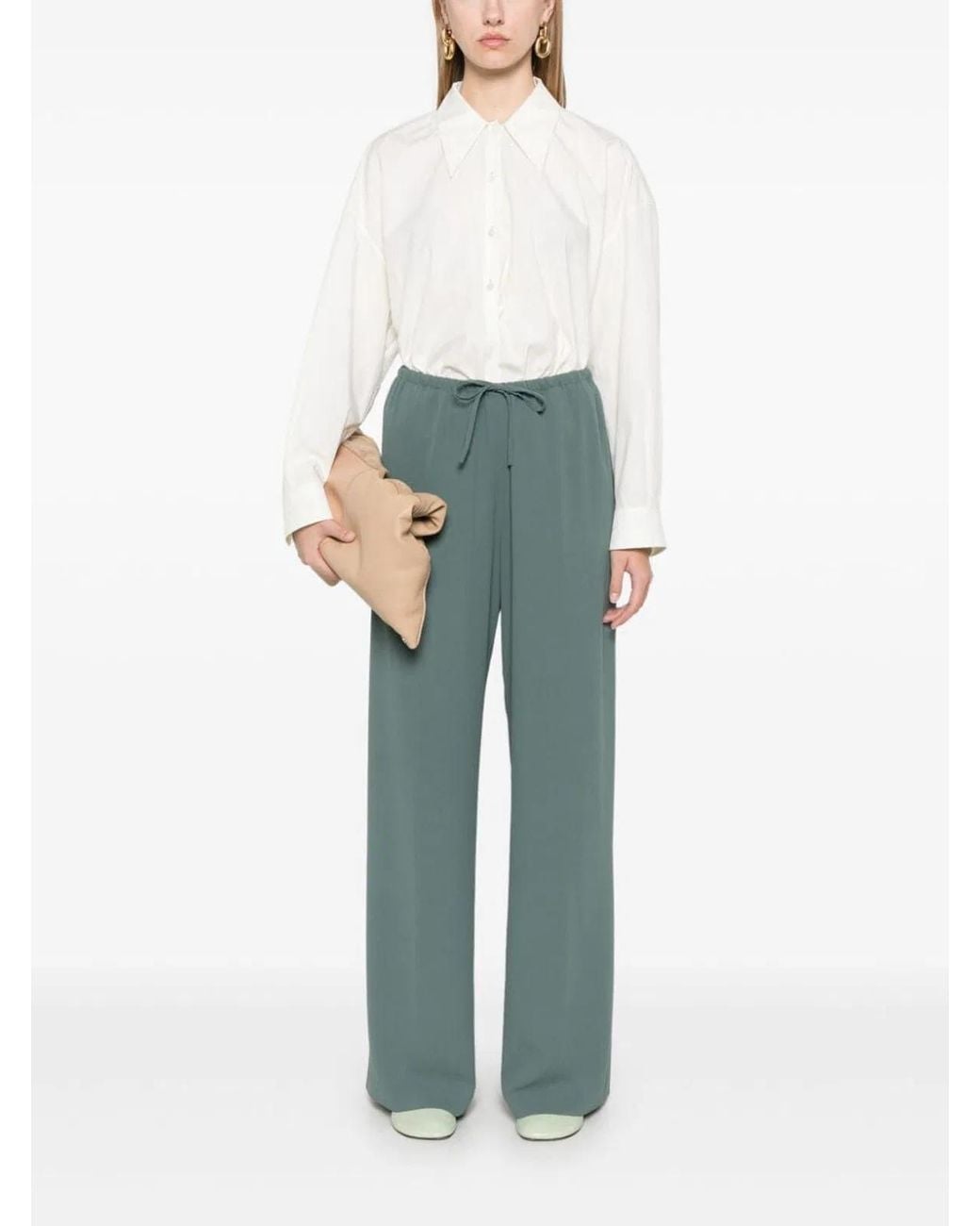 Dries Van Noten Green Puvis Bis Long 9155 W.W.Pants