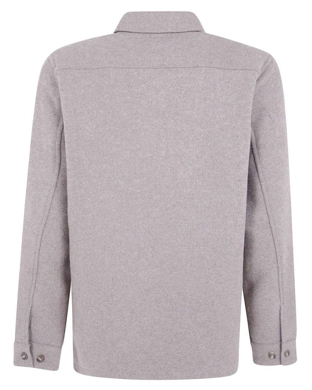 Les Deux Blue Wool Overshirt for men