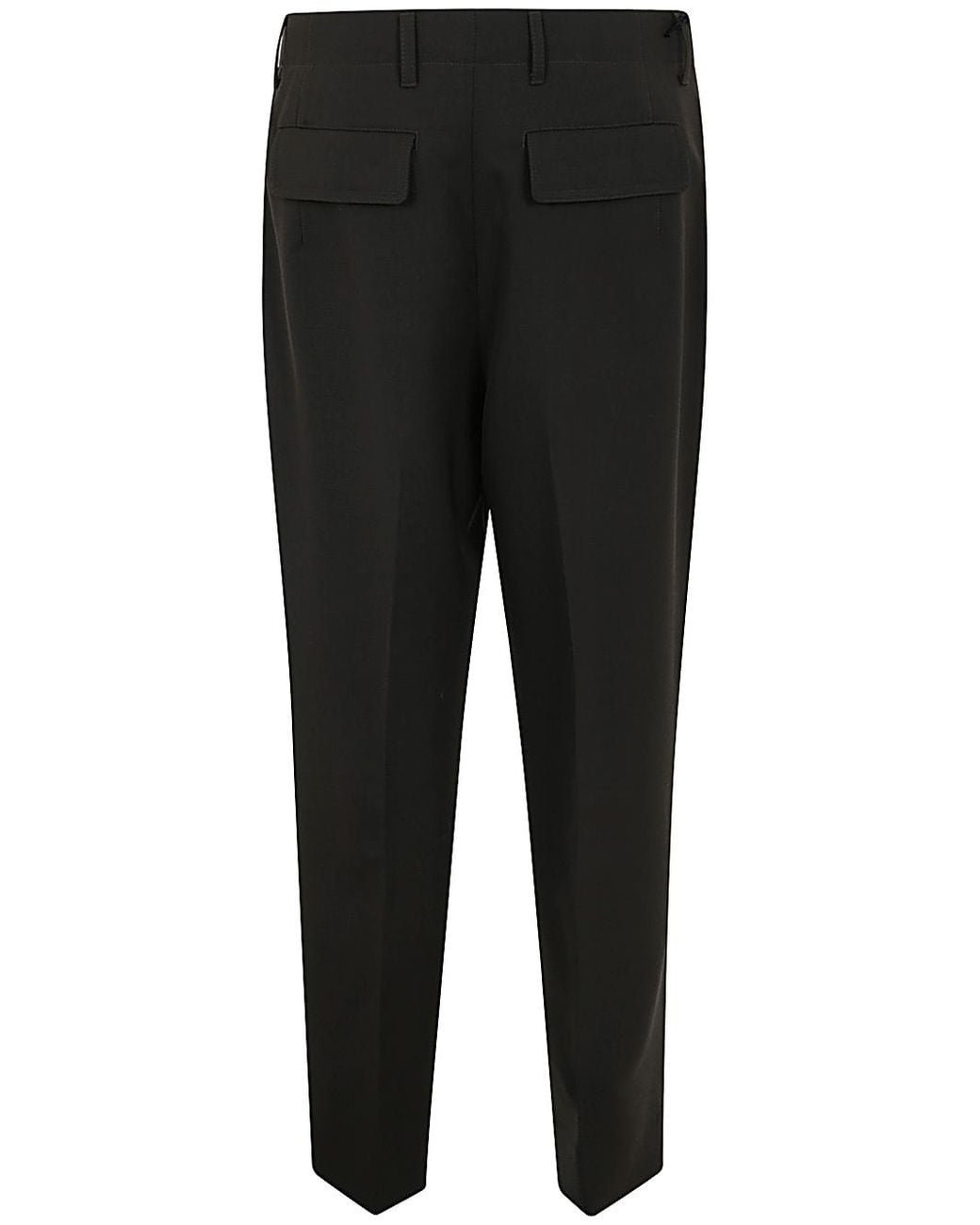 Zegna Black Pure Wool Pants for men