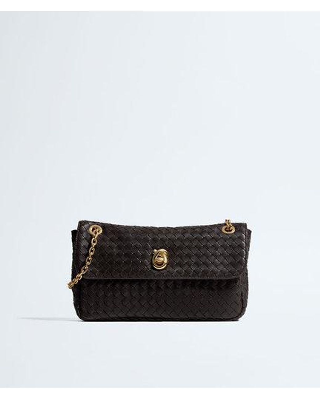 Bottega Veneta Black Intrecciato Shoulder Bag