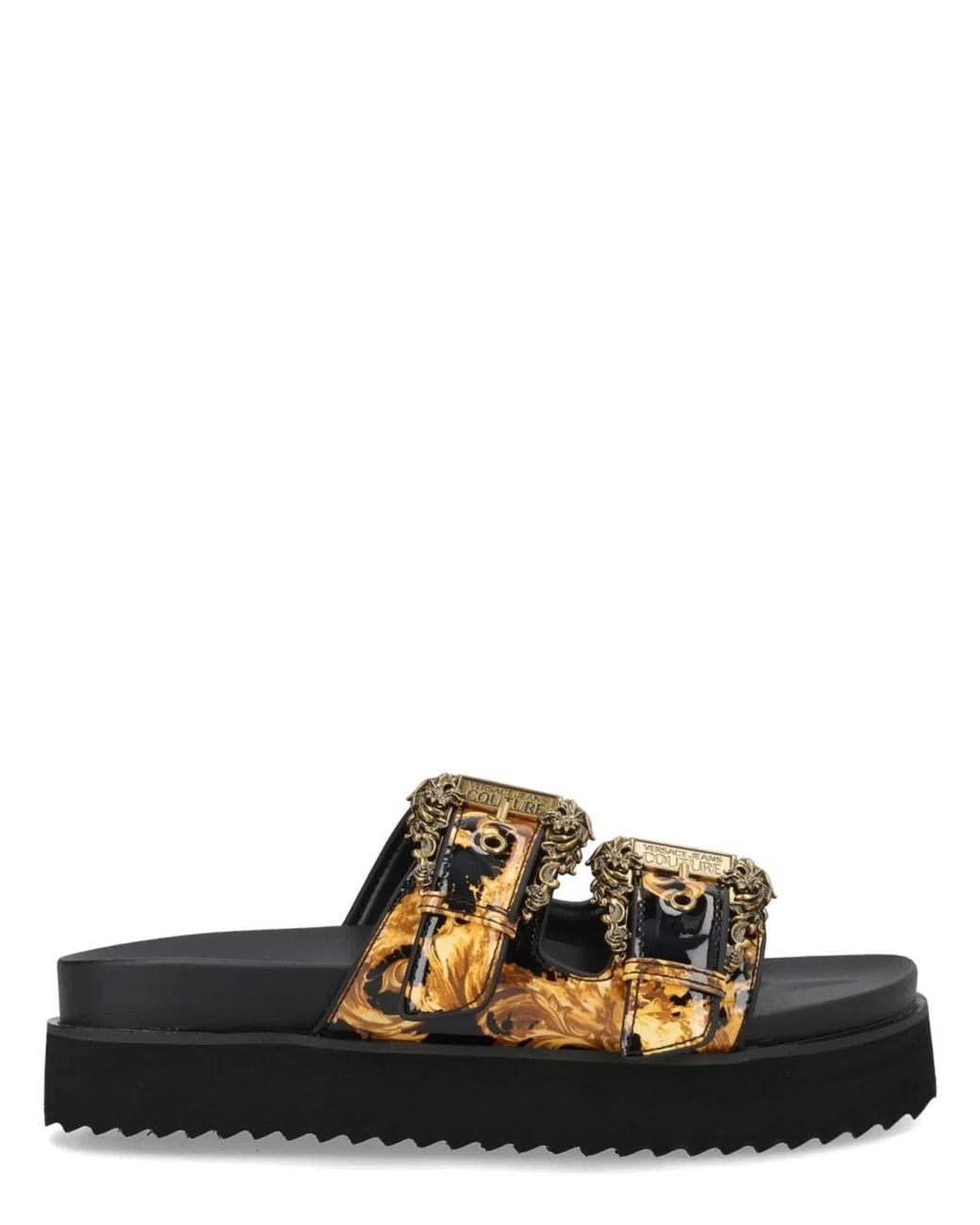 Versace Jeans Couture Black Sandal "Arizona"