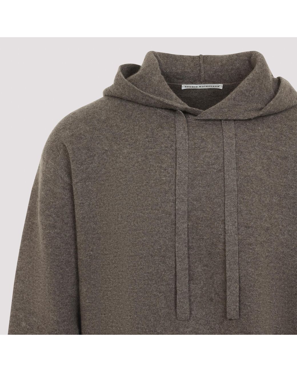 Studio Nicholson Gray Cope Cashmere Hoodie for men