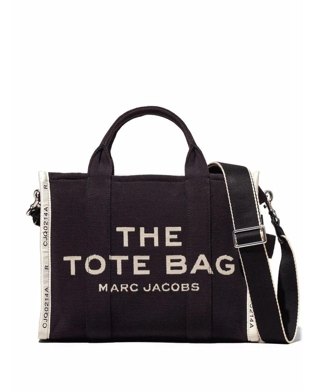 Marc Jacobs Black The Jacquard Medium Tote Bag