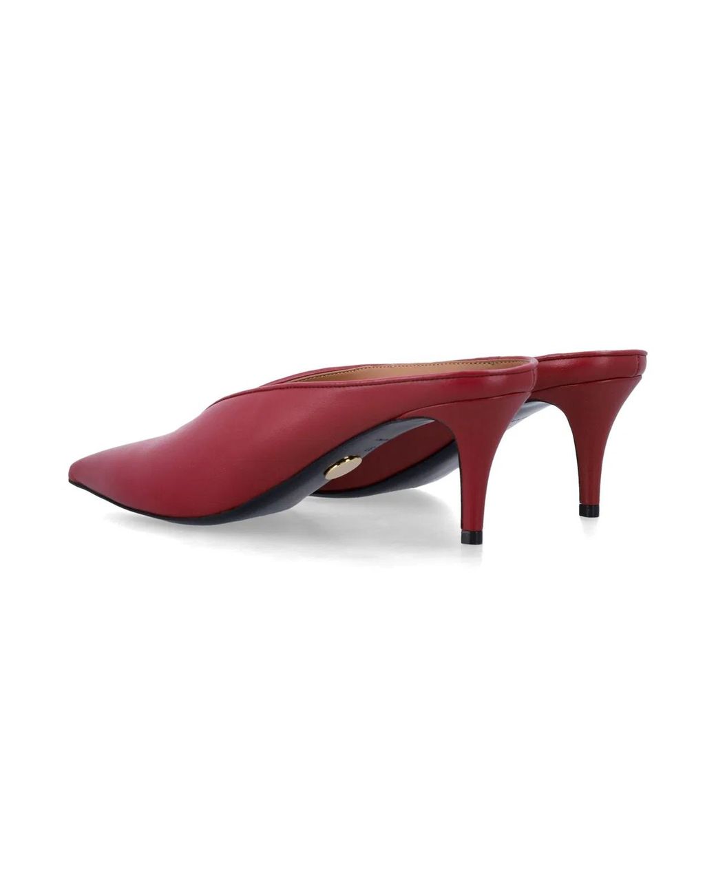 Stella McCartney Red Brushed Heel Mules