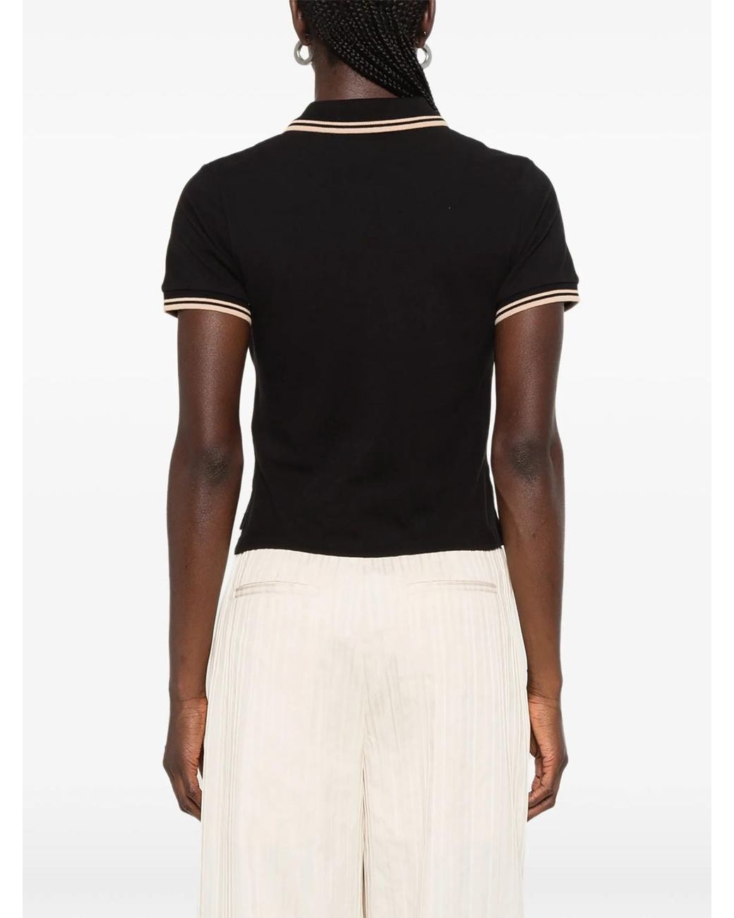 Vivienne Westwood Black Mini Classic Polo Shirt With Orb Embroidery