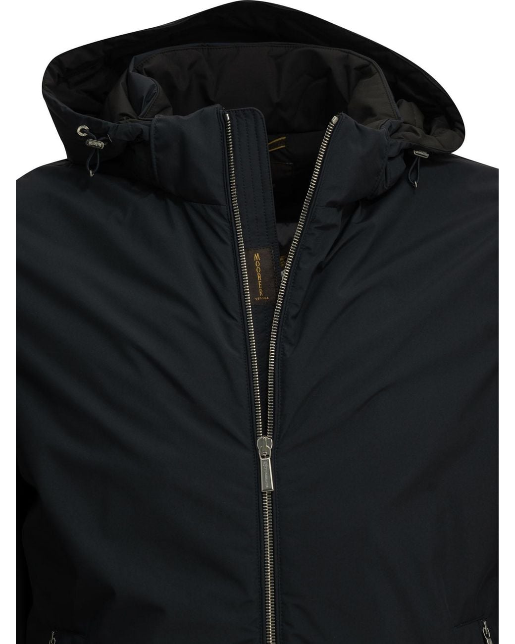 Moorer Black "Albini-Stp" Short Down Jacket for men