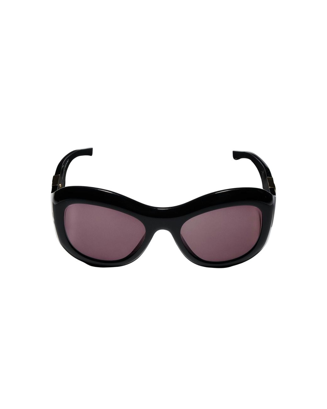 Gucci Purple Double G Geometric-Frame Sunglasses