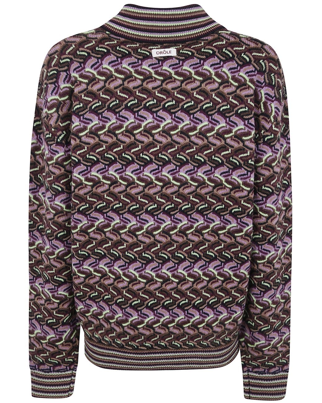 Drole de Monsieur Multicolor "Coogie" Longsleeve Polo for men