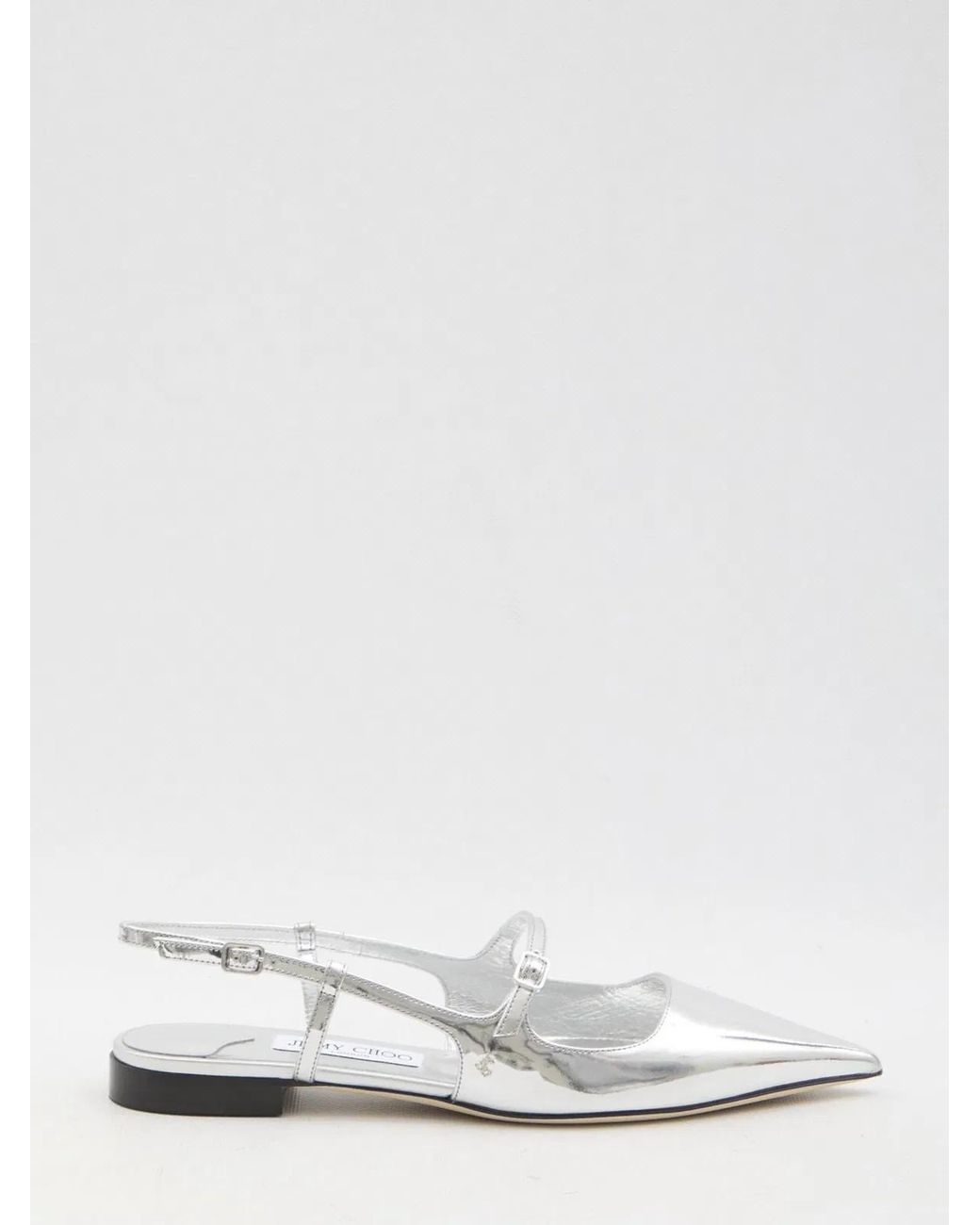 Jimmy Choo White Didi Leather Slingback Pumps