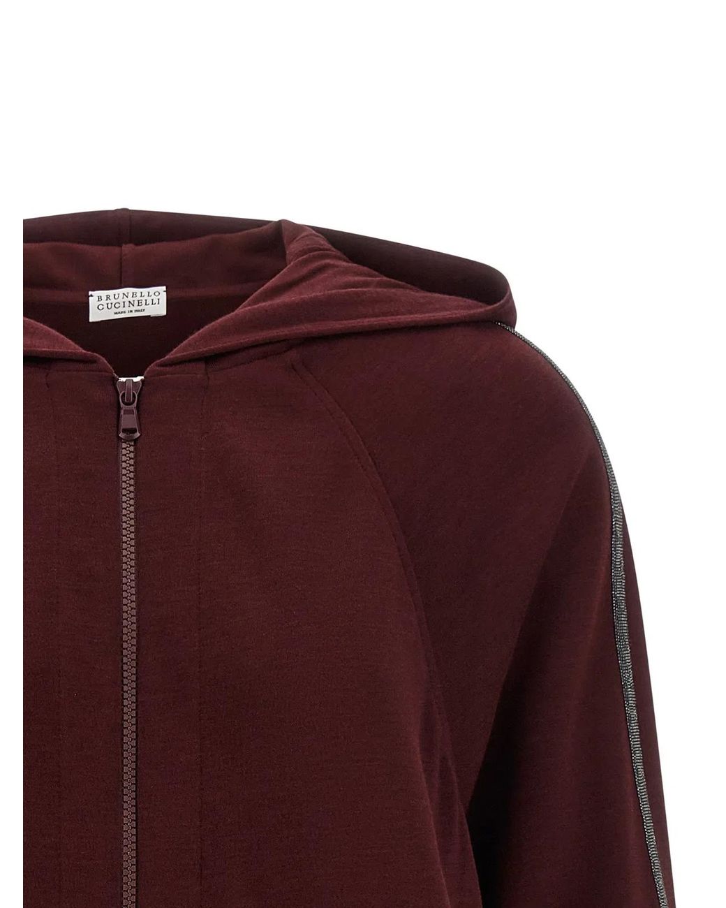 Brunello Cucinelli Purple Cotton Sweatshirt Clothing