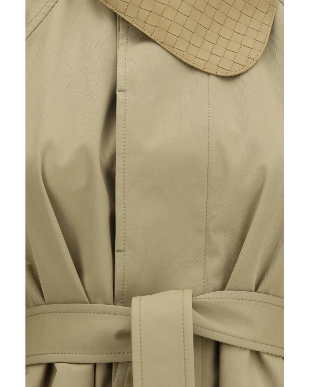 Bottega Veneta Natural Cotton Trench Coat