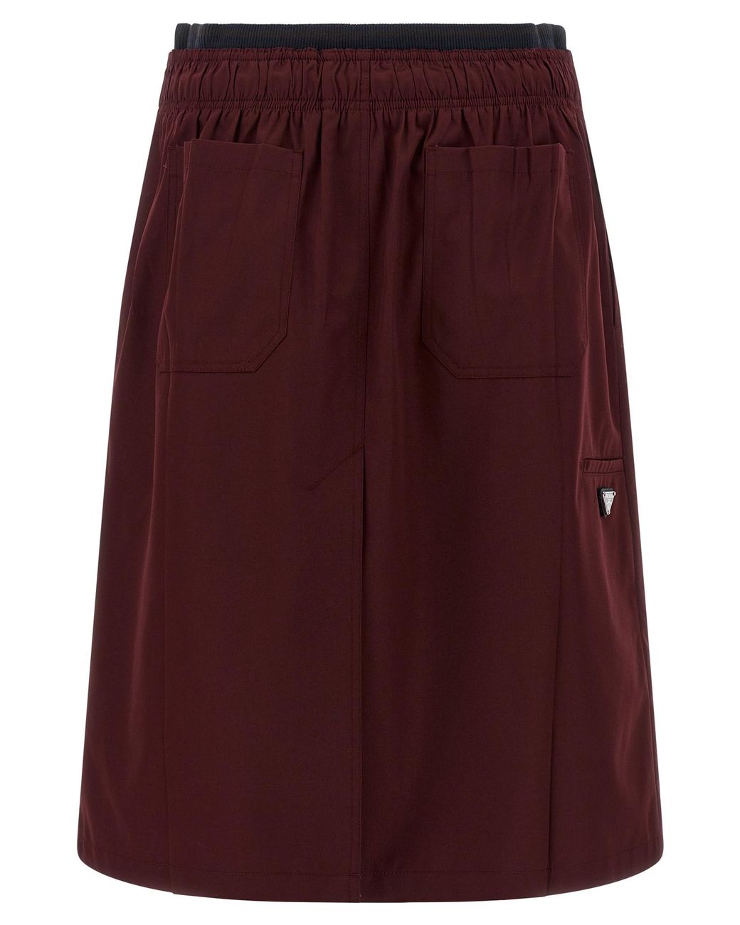 Prada Purple Double Layer Elastic Skirt