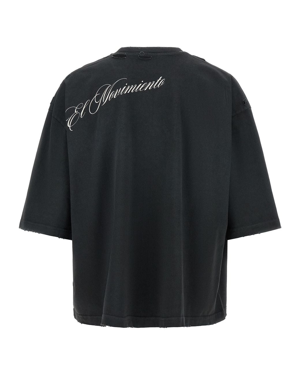 Willy Chavarria Black 'El Movimiento Buffalo' T-Shirt for men