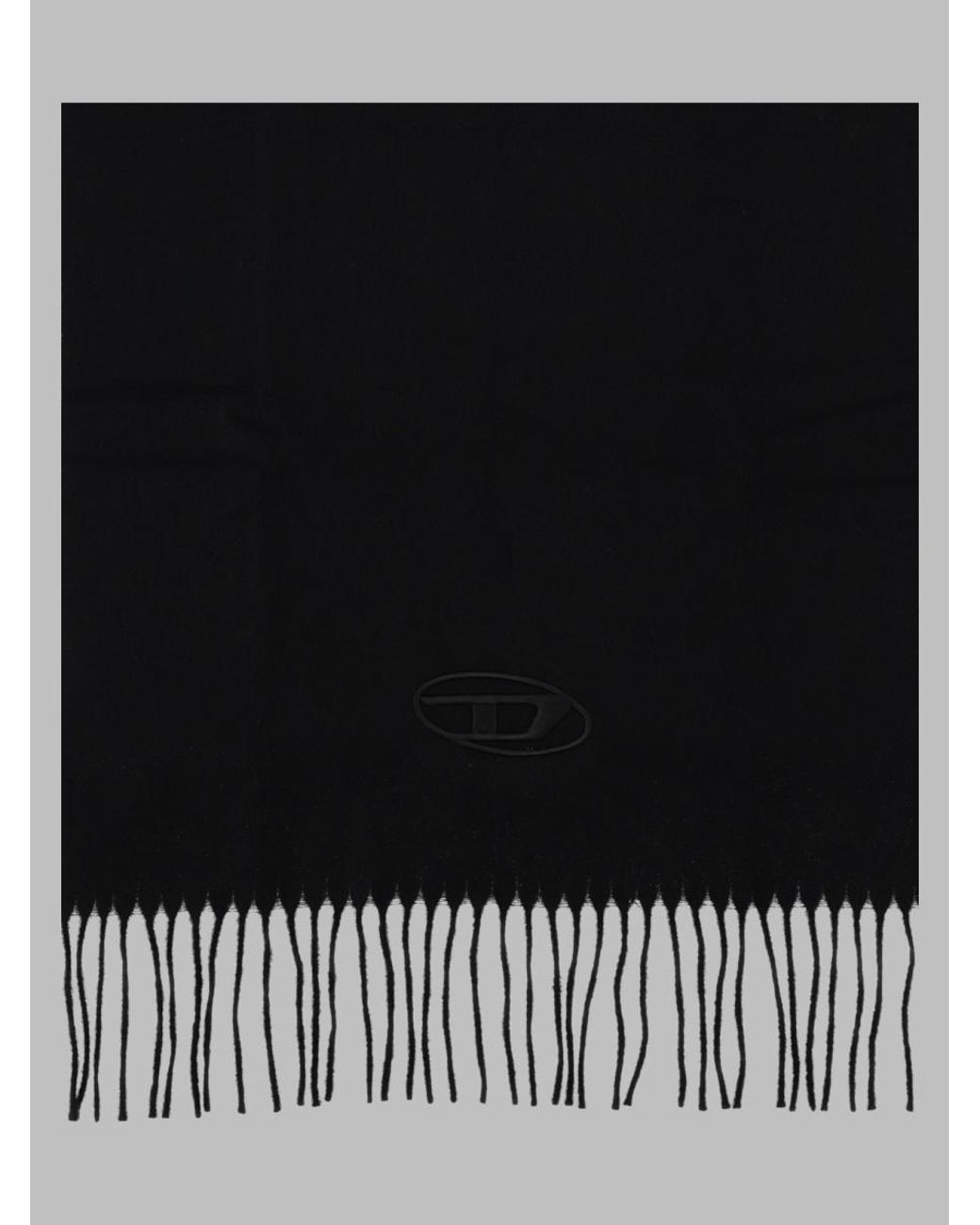 DIESEL Black Sciarpa for men
