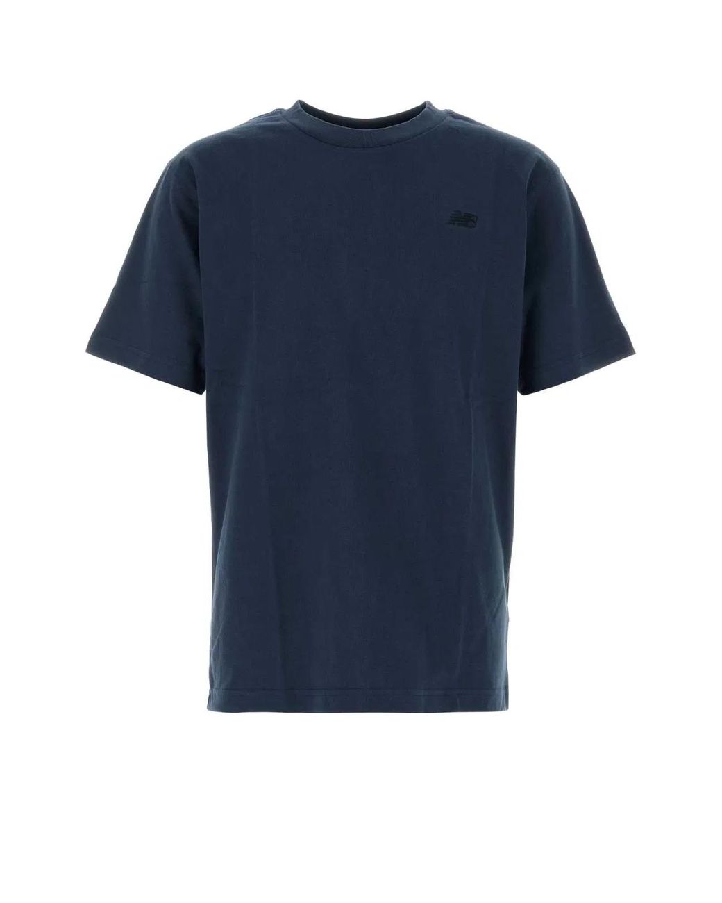 New Balance Blue Cotton T-Shirt for men