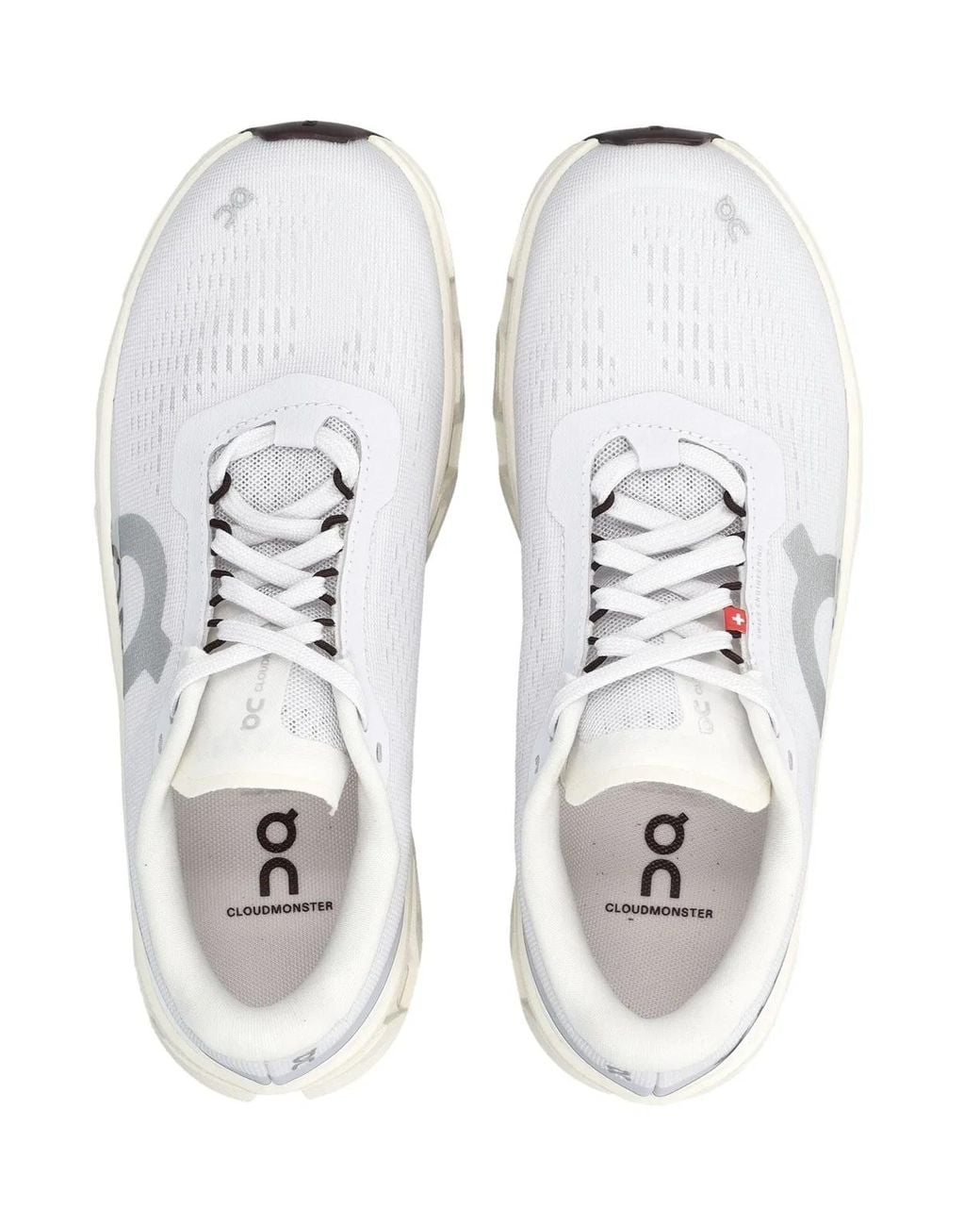 On Shoes White Cloudmonster 1 Running Shoes