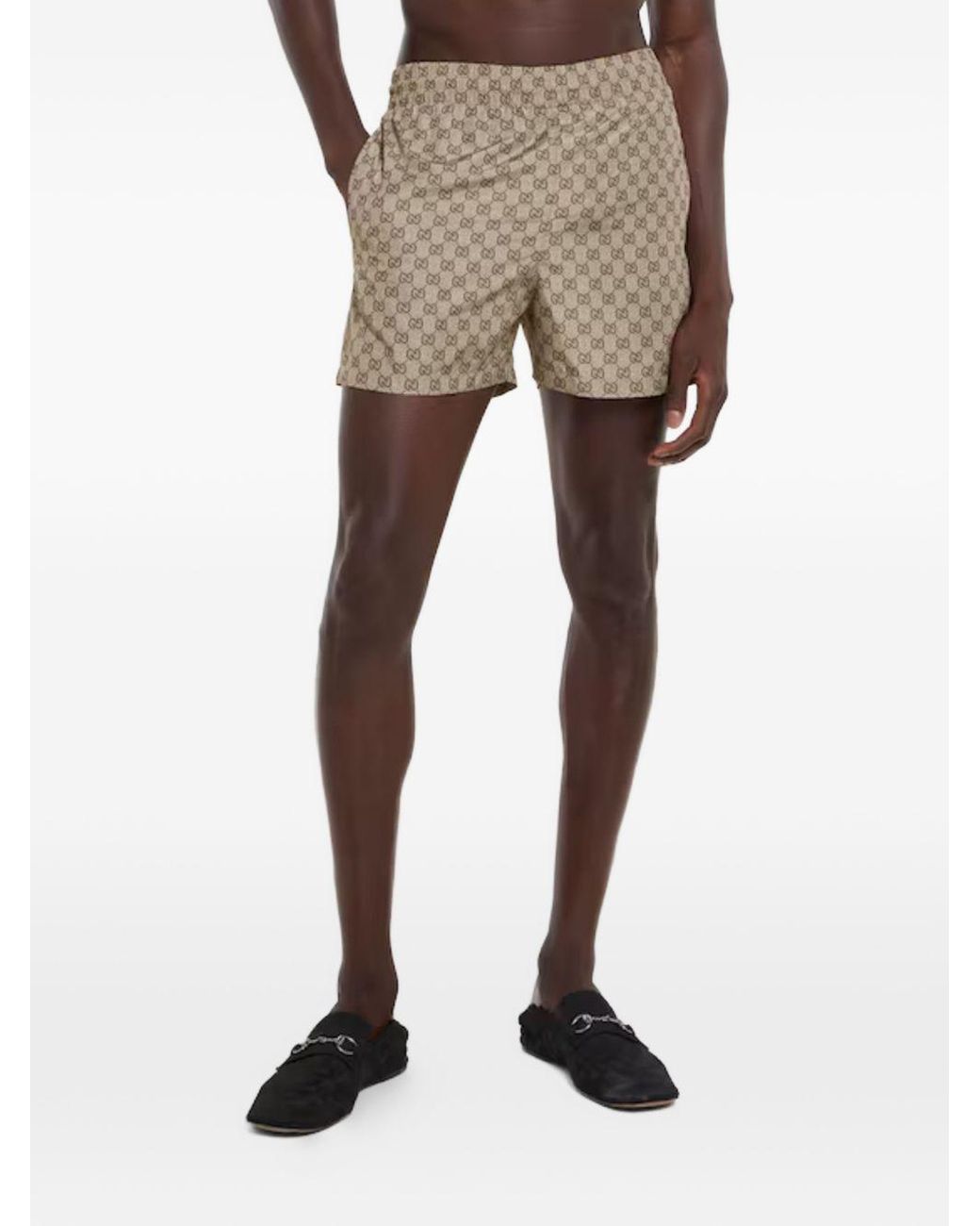 Gucci Natural Gg Swim Shorts for men