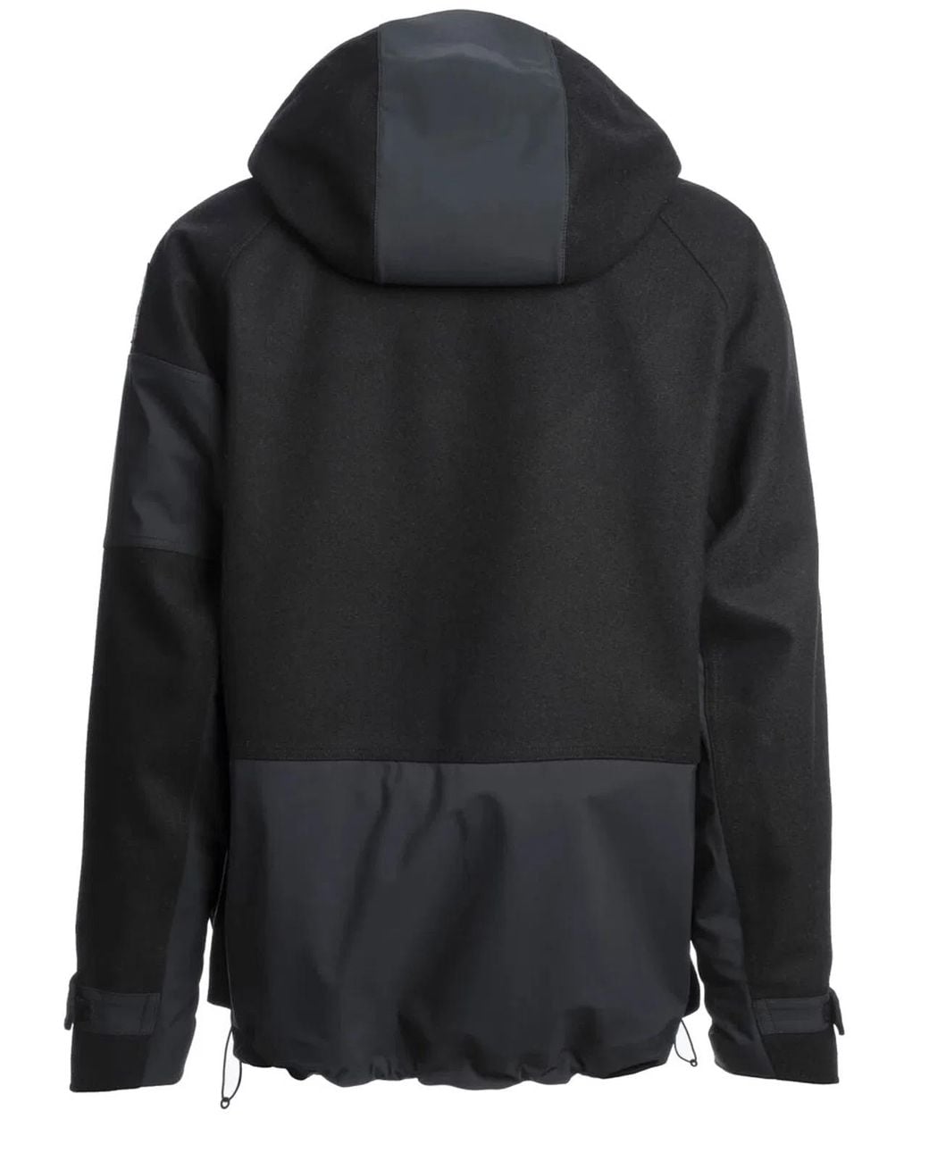 Parajumpers Black Polyester Wool Coat for men