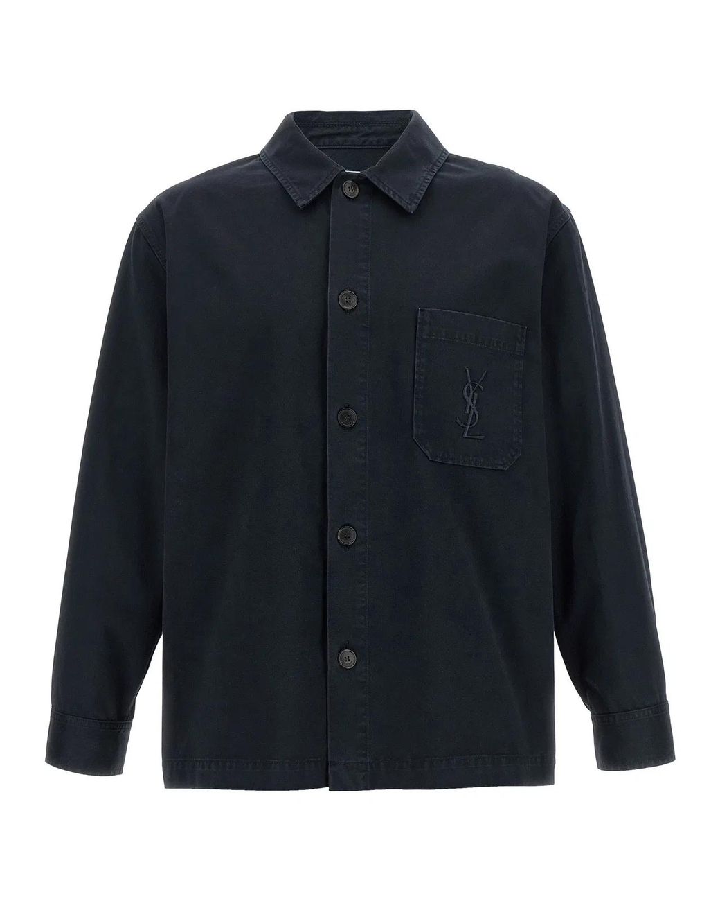 Saint Laurent Blue 'Cassandre' Overshirt for men