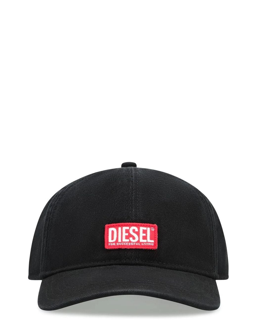DIESEL Black Corry-Jacq-Wash Logo Baseball Cap for men