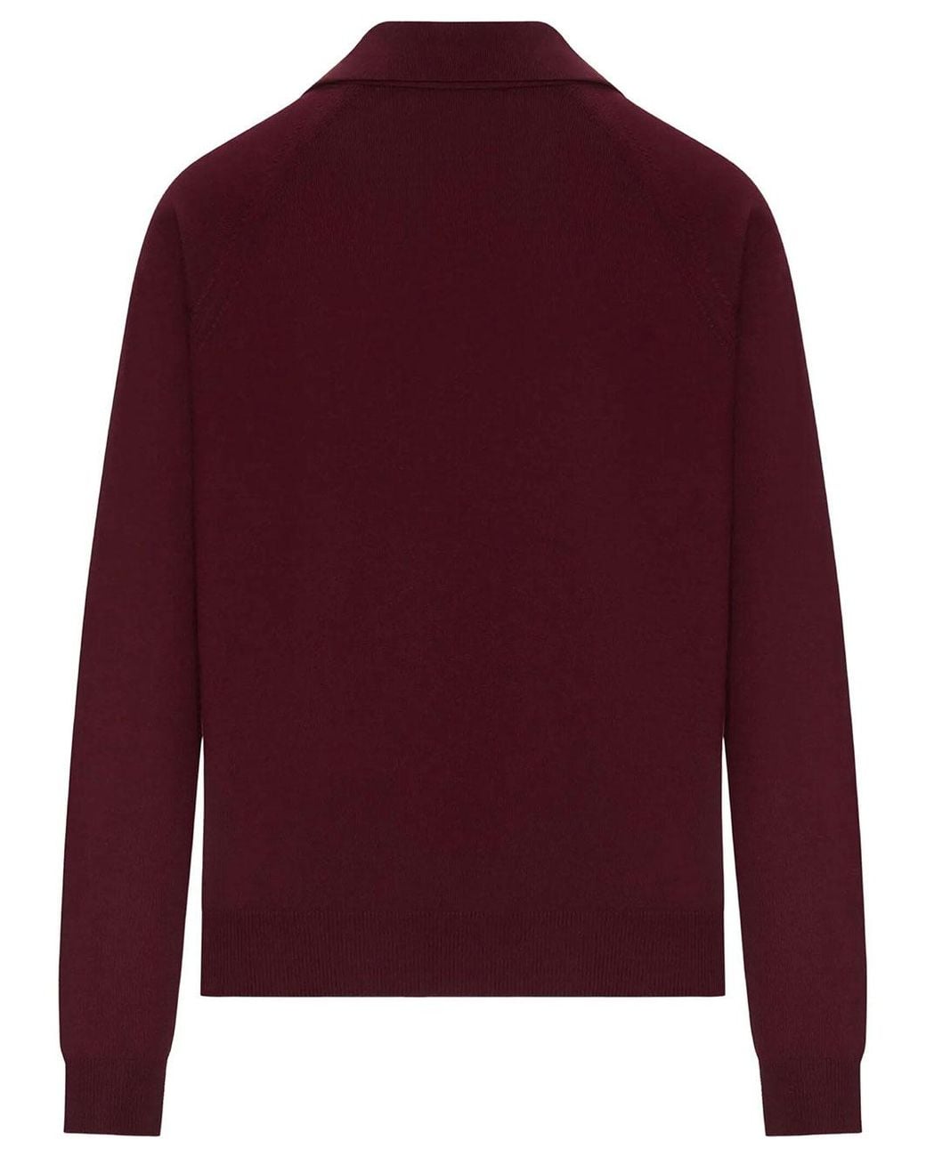 Miu Miu Red Virgin Wool Cardigan With A Collar