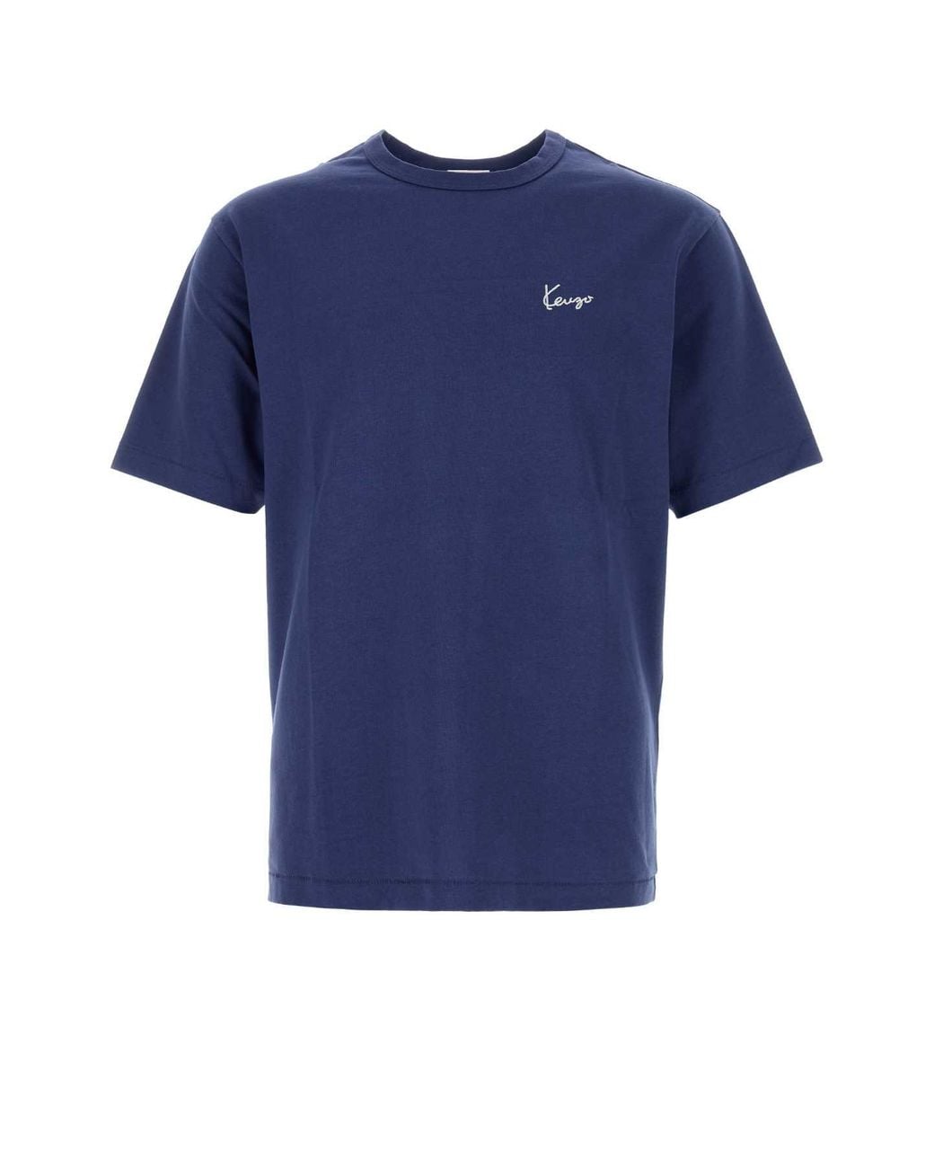 KENZO Blue Work And Play Classic T-Shirt for men