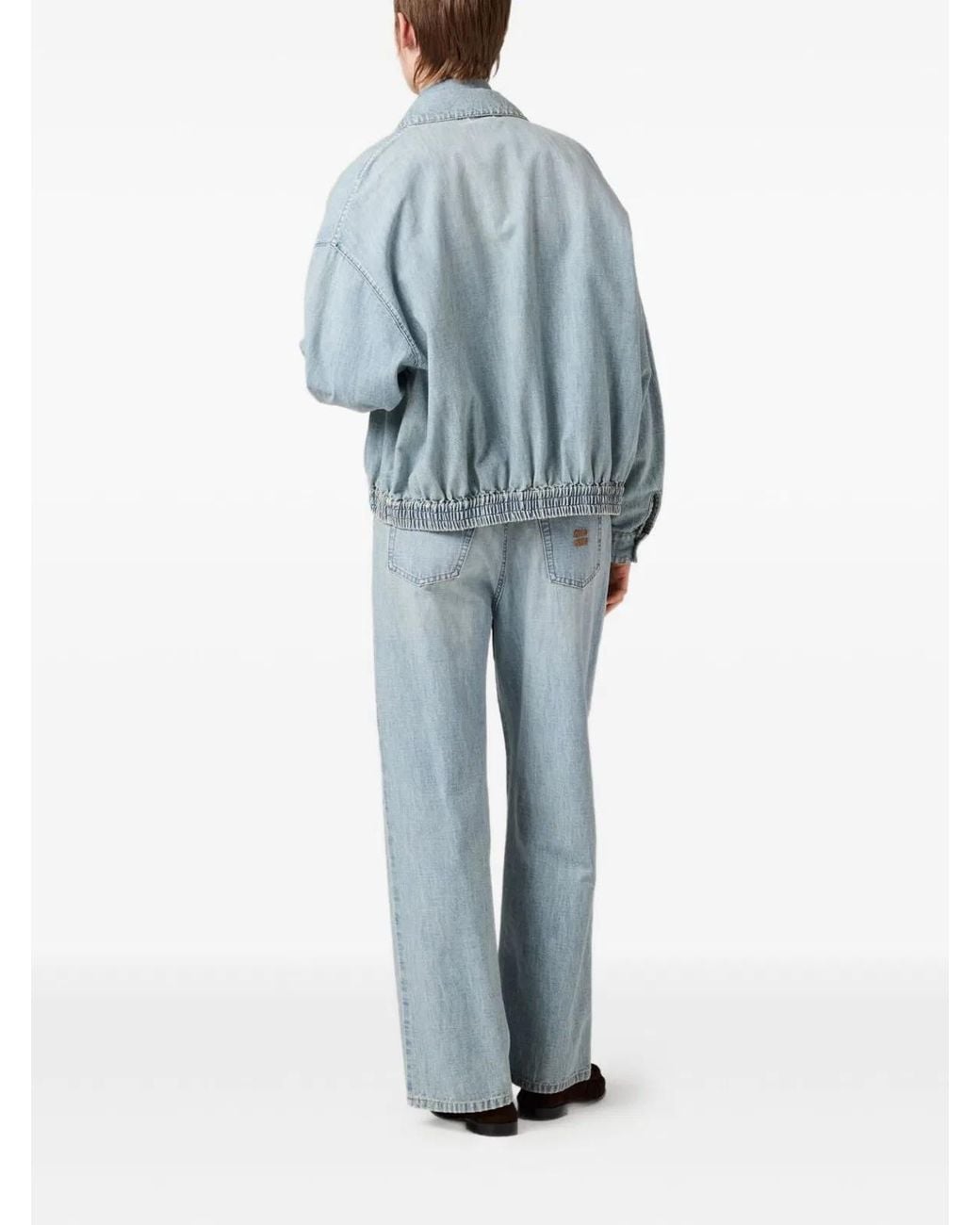 Miu Miu Blue Denim Cotton Jeans