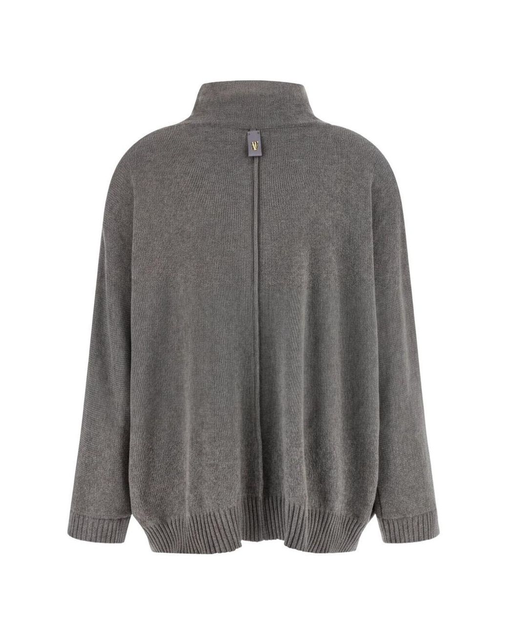 Alberta Ferretti Gray Alberta Ferretti Dark Cotton Sweater